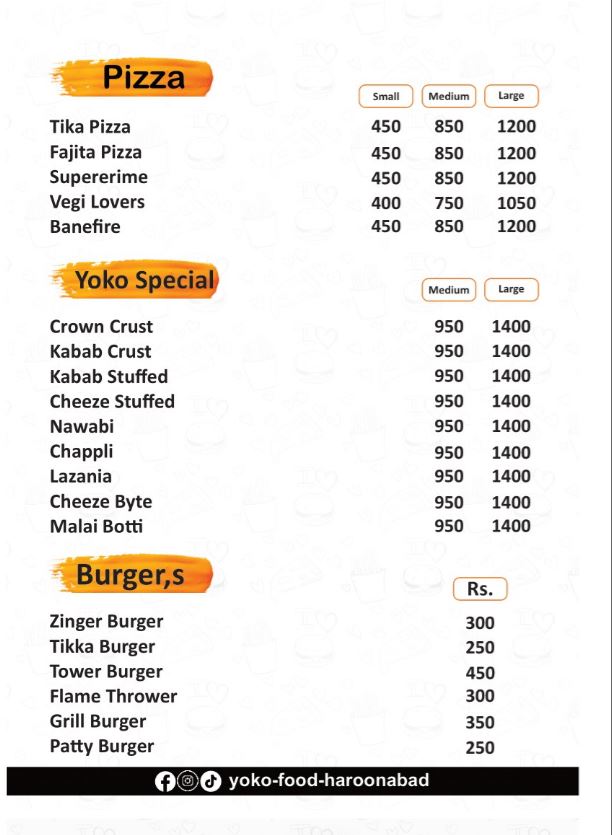 yoko food haroonabad